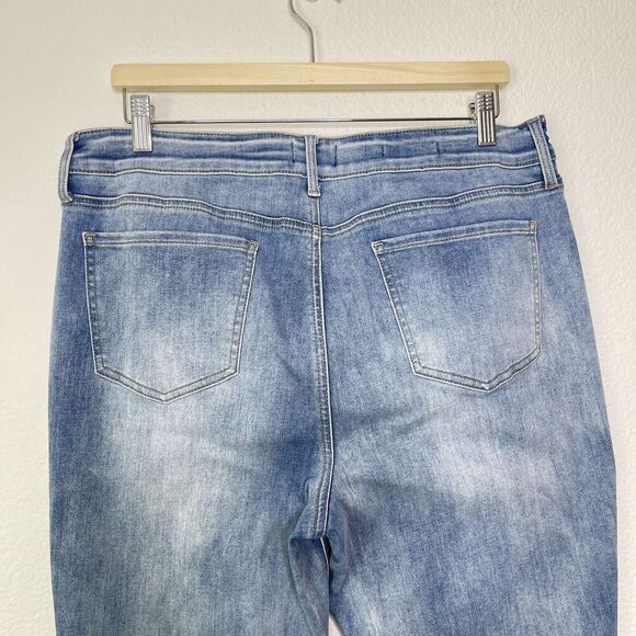 NYDJ Marilyn Straight Jeans Plus Size 16 Lift Tuck Biscayne Wash Stretch Denim - Picture 8 of 10